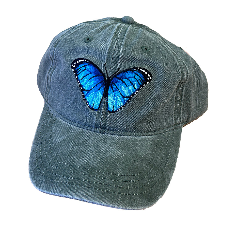 Blue Morpho Butterfly Hat