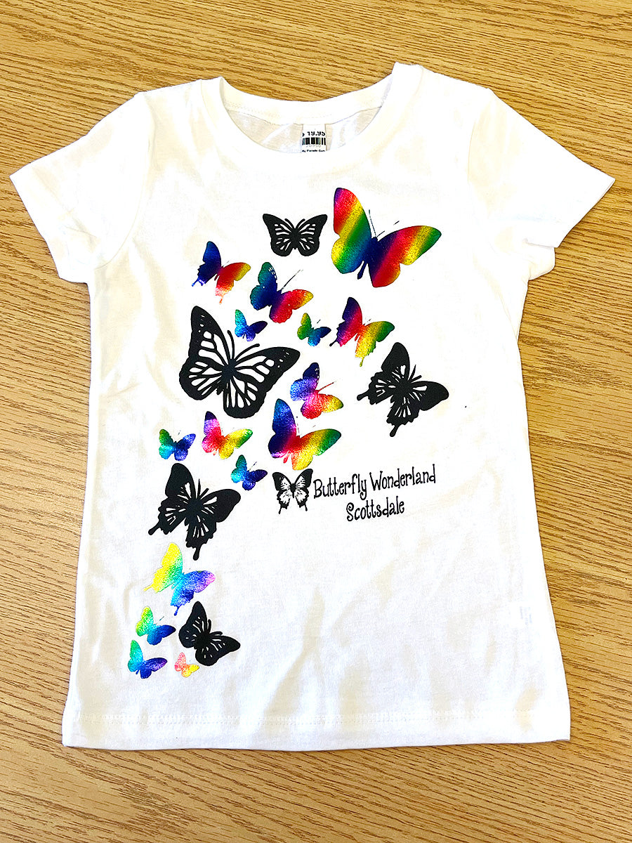Butterfly Parade Girls Youth T-shirt