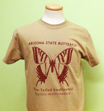 Load image into Gallery viewer, Arizona State Butterfly T-Shirt (Two-tailed Swallowtail Papillio-multicaudata)
